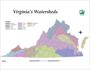 Virginia's Watersheds Map